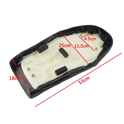 RTS Premium Quality Size 53X25X10 Motor Cycle Comfort Seat Cushions