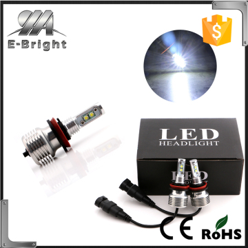 High quality 40W 12/36V SMD 6500K Spuer White light Motorcycle LED Headlights