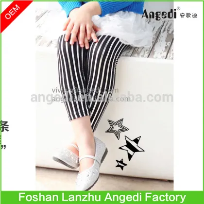 Girls boutique clothing little princess wear Girls winter skinny capri legging 2-10year