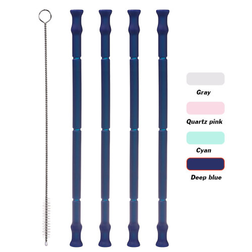 Travel Reusable Straw  Silicone Washable