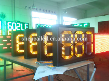 yellow 12inch wireless led digital number display for countdown days