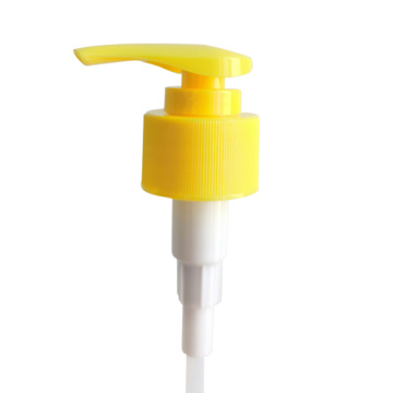 hot sale yellow color custom hand soap press plastic 28/410 33/410 38/400 48/410 lotion pump dispenser