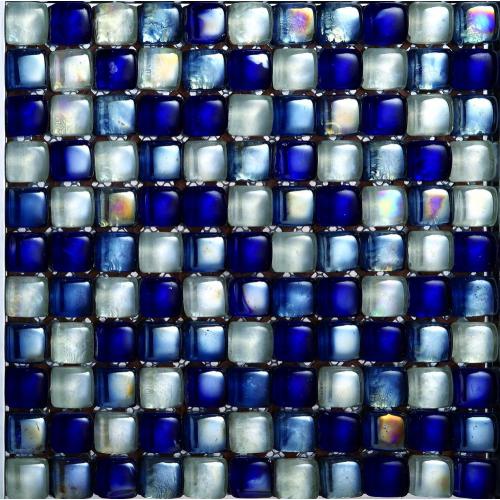 Mosaico de vidrio iridiscente de moda
