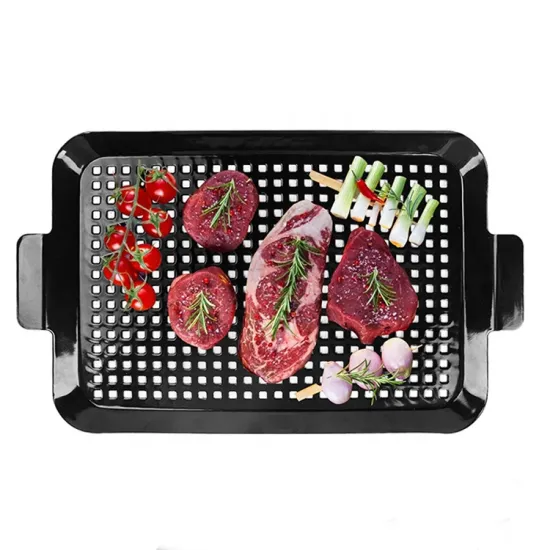 bbq barbecue charcoal grills nonstick grid vegetable basket