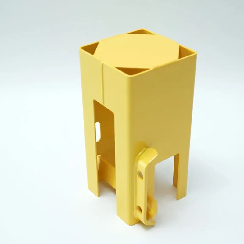 Durable Yellow Square Powder Coated Trailer Hitch Lock