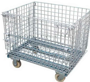 heavy duty storage container Foldable Wire Mesh Container