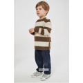 boy's fashion stripped round neck pure cashmere jumper