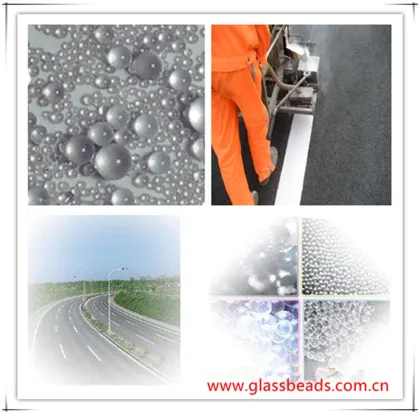 Roadway with Beaded Markings