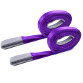 1 Ton 1M To 10M Length 30MM Width Cheap Price Polyester 1T Webbing Lifting Sling Belt Purple Color Safety Factor 8:1 7:1 6:1