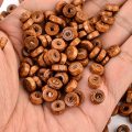 1000pcs 8mm Wooden Flat Spacer Beads