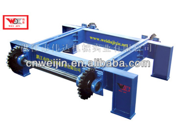 natural rubber twin chain thruster rubber chain pusher machine