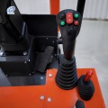 400kg Mini Elektrikli Lastik Tekerlekli Yükleyici Joystick Kontrolü