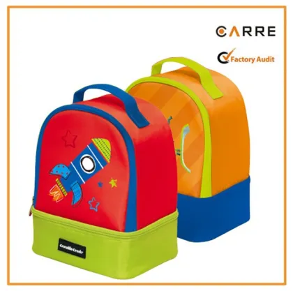 cute double decker lunch box bag for kids