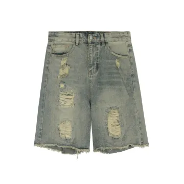 Vintage Jeans Light Wash Denim Cotton Shorts