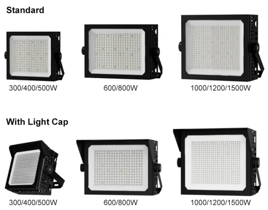 5 Years Warranty IP65 Waterproof 1200W LED Flood Light for Sports Fields