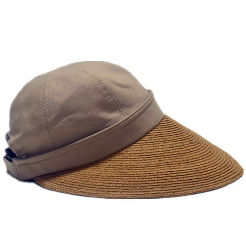 Ladies Newsboy Sun Cap with removed zipper