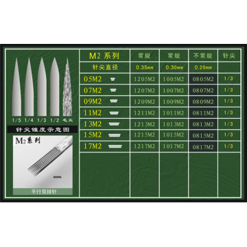 M2 Magnum Agujas de tatuaje