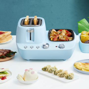 Good Quality 5-in-1 Multi-Function Electric Toaster Sandwich Maker for Home Breakfast