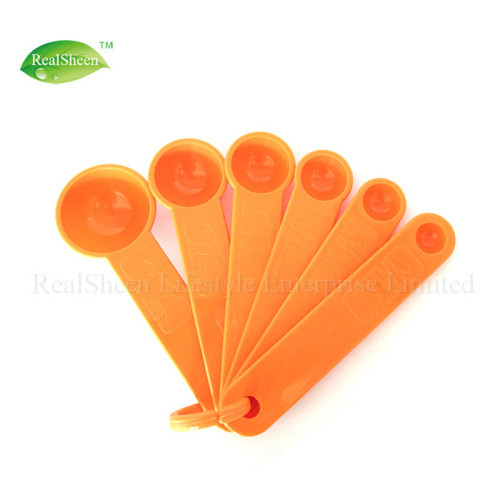 Set of 6 Colored Mini Measuring Spoons Set