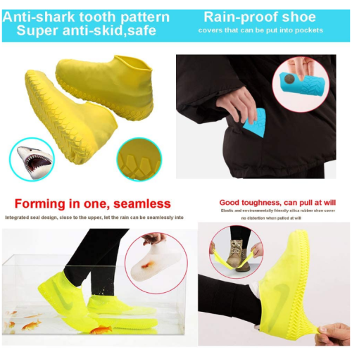 Silicone imperméable hommes femmes couvre pour chaussures