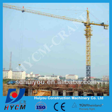 65m, QTZ160 (6518) Topuklu Bina projesi için Top-Head Tower Crane'in büyük modeli