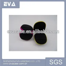 eva earphone case of custom eva earphone box of eva headset bag of eva case of waterproof eva headphone bag with mesh pocket