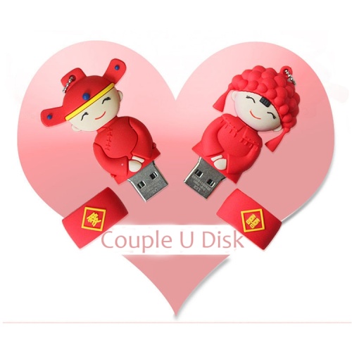 Traditional Wedding Couple Micro USB Flash Drive Cover