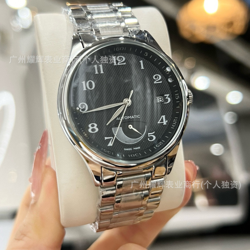 Modern Digital Watch for Men with Automatic Mechanical Steel Band