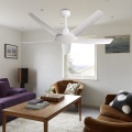 White ABS ceiling fan with remote control