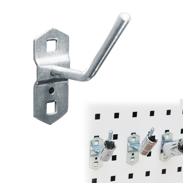 Metal Sleeve Hook for Pegboards and Garage Walls