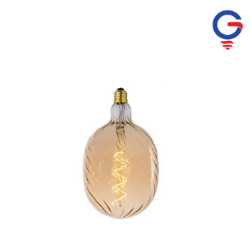 Sand Swirl Textured Glass LED Bulb