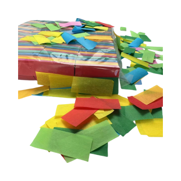 Confetti segi empat tepat warna bercampur