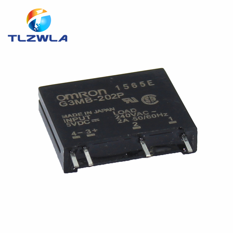 1Pcs 5V 12V 24V DC-AC Solid State Relay Module G3MB-202P G3MB 202P PCB SIP SSR AC 240V 2A Snubber Circuit Resistor Relay Switch