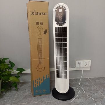 Intelligent Oscillation Rotating Tower Fan with Remote Control - Strong Airflow for Bedroom and Office