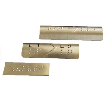 Modern creative hotel house number braille design