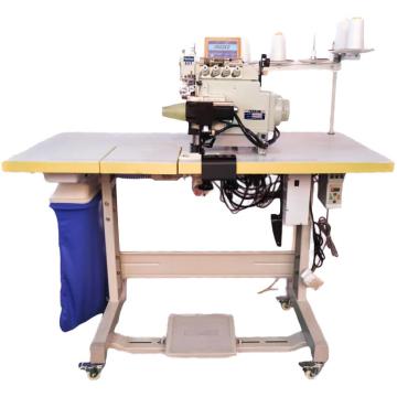 Automatic Rib Knit Collar Attaching Overlock Sewing Machine