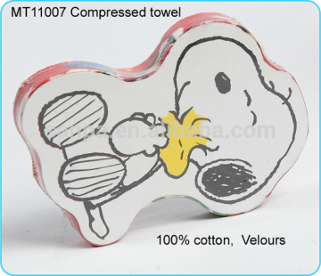 Cartoon Picture Printed Compressed Towel Magic Towel