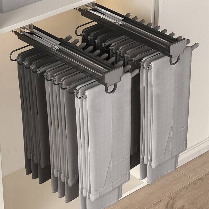 pull out closet rods