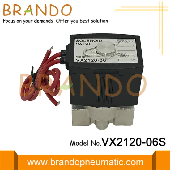 VX Series 2/2 Way Normally Closed Stainless Steel Solenoid Valve