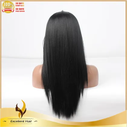 Buy cheap Synthetic Wigs online yaki straight hair lace wig
