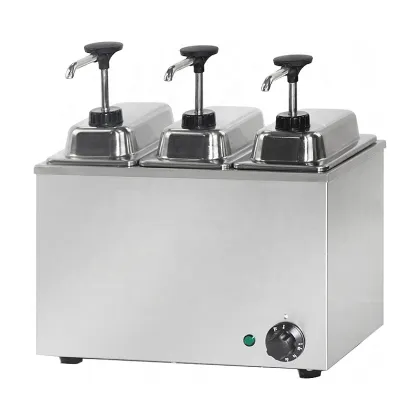 Professional Kitchen Hot Sauce Warmer Dispenser