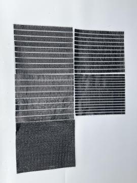 黒と白のプラスチックアルミホイルサンシェードネット