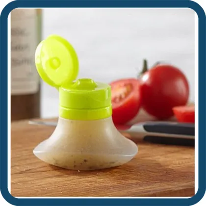 Stylish Salad Dressing-2- Go,Salad Container,Silicone Leak