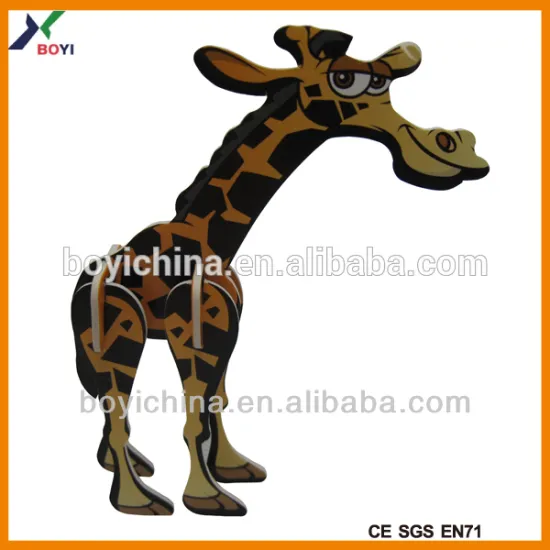 Made in China Kids Toy Giraffe 3D Animals Puzzles