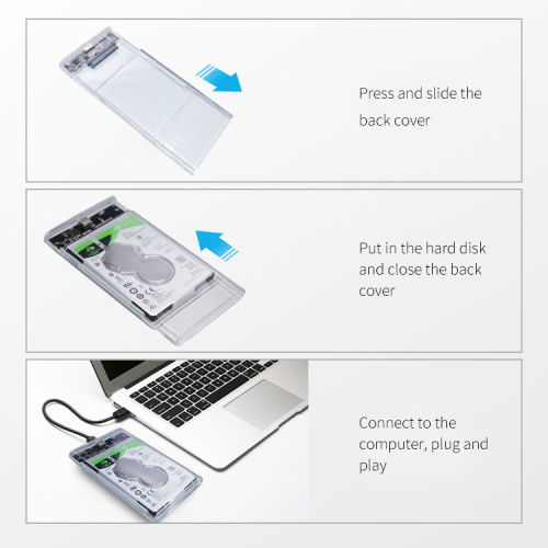 2.5 Hdd Enclosure HDD SSD Case Hard Disk Holder for Laptop Factory