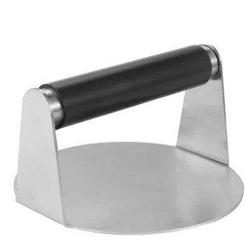 304 Stainless Steel Burger Press with Anti-Scald Handle - Hot Selling Griddle Accessory