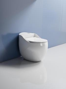 Elegant Design Freestanding White One Piece WC Toilet