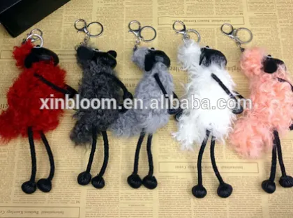 shaun the sheep doll plush bag key-chain ring small hanging pendant fao bag and car