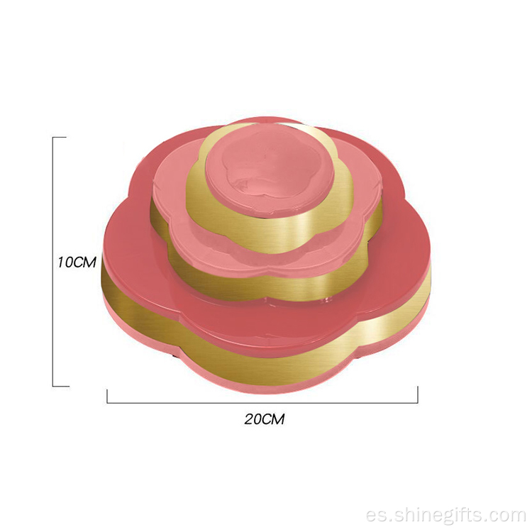 Juego de maquillaje de forma de la flor