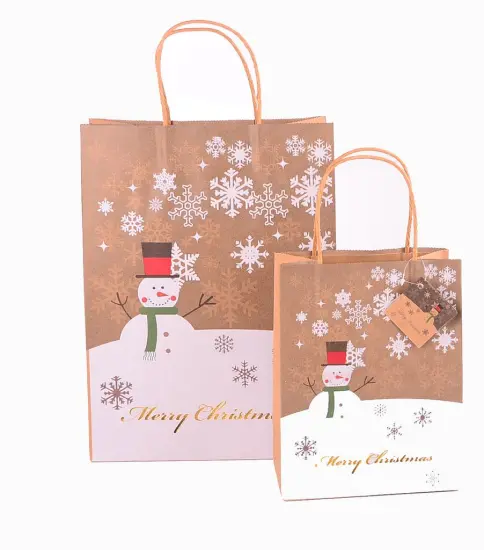 Christmas Colored paper bag